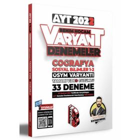 2022 AYT Coğrafya Tamamı Video Çözümlü 33 Deneme Sınavı