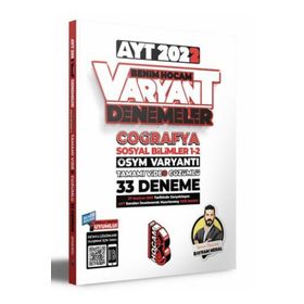 2022 AYT Coğrafya Tamamı Video Çözümlü 33 Deneme Sınavı