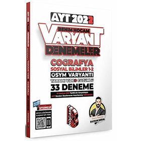2022 AYT Coğrafya Tamamı Video Çözümlü 33 Deneme Sınavı