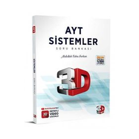 2022 Ayt Sistemler Soru Bankası Video Çözümlü - 3d Yayınları