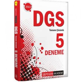2022 Dgs Tamamı Çözümlü 5 Deneme - Tasarı Eğitim Yayınları