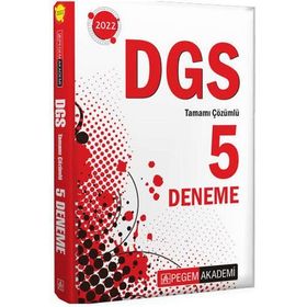2022 Dgs Tamamı Çözümlü 5 Deneme - Tasarı Eğitim Yayınları