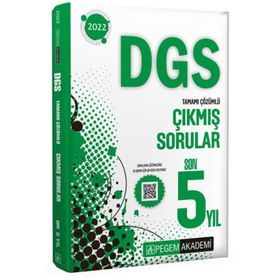 2022 DGS Tamamı Çözümlü Çıkmış Sorular - Tasarı Eğitim Yayınları
