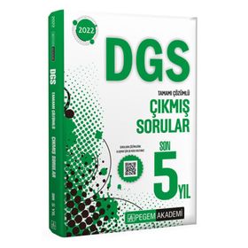 2022 DGS Tamamı Çözümlü Çıkmış Sorular - Tasarı Eğitim Yayınları