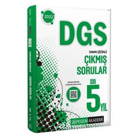 2022 DGS Tamamı Çözümlü Çıkmış Sorular - Tasarı Eğitim Yayınları