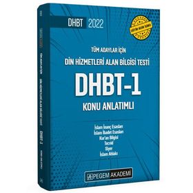 2022 Din Hizmetleri Alan Bilgisi Testi DHBT-1 Konu Anlatımlı - Pegem Akademi Yayıncılık