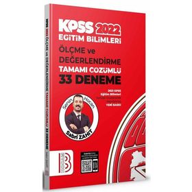 2022 Eğitim Bilimleri Ölçme ve Değerlendirme Tamamı Çözümlü 33 Deneme - Benim Hocam Yayıncılık