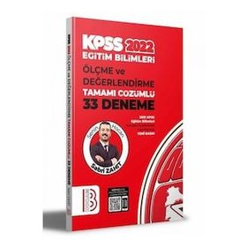 2022 Eğitim Bilimleri Ölçme ve Değerlendirme Tamamı Çözümlü 33 Deneme - Benim Hocam Yayıncılık