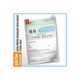 2022 Eylül KPSS Eğitim Bilimleri ÖSYM Tıpkı Basım Çıkmış Soru Türkiye Geneli D. Çözümlü Kitapçığı