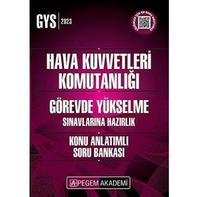 2022 GYS Hava Kuvvetleri Komutanlığı Görevde Yükselme Sınavlarına Hazırlık Konu Anlatımlı Soru Bankası