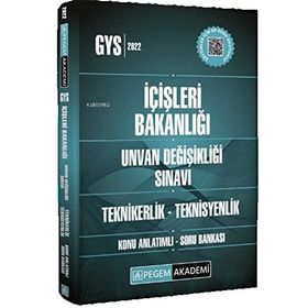 2022 İçişleri Bakanlığı Unvan Değişikliği Sınavı Teknikerlik - Teknisyenlik Konu Anlatımlı Soru Bankası