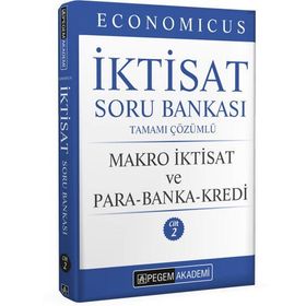 2022 KPSS A Grubu Economicus Makro İktisat ve Para-Banka-Kredi Cilt 2 Soru Bankası - Pegem Akademi Yayıncılık