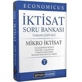 2022 KPSS A Grubu Economicus Mikro İktisat Tamamı Çözümlü Soru Bankası Cilt 1 Pegem Yayınları