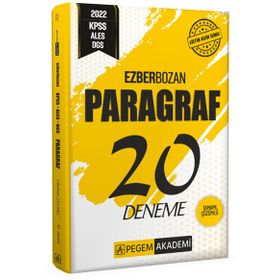 2022 KPSS ALES DGS Ezberbozan Paragraf 20 Deneme - Pegem Akademi Yayıncılık