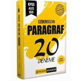 2022 KPSS ALES DGS Ezberbozan Paragraf 20 Deneme Pegem Yayınları