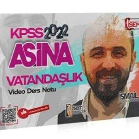 2022 KPSS Aşina Vatandaşlık Video Ders Notu - İsem Yayınları