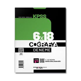 2022 KPSS Coğrafya 6x18 Deneme Tamamı Video Çözümlü - Marka Yayınları