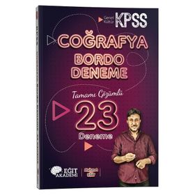 2022 KPSS Coğrafya Tamamı Çözümlü 23 Bordo Deneme Sınavı