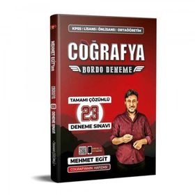 2022 KPSS Coğrafya Tamamı Çözümlü 23 Bordo Deneme Sınavı