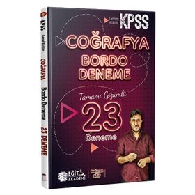 2022 KPSS Coğrafya Tamamı Çözümlü 23 Bordo Deneme Sınavı