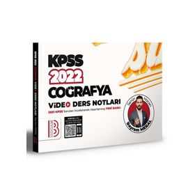 2022 KPSS Coğrafya Video Ders Notları-Benim Hocam Yayınları