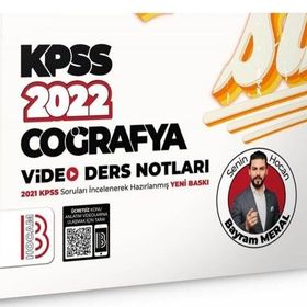 2022 KPSS Coğrafya Video Ders Notları-Benim Hocam Yayınları