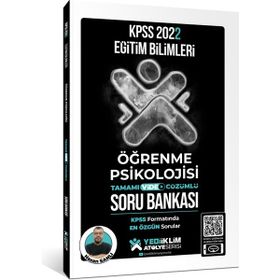 2022 KPSS Eğitim Bilimleri Atölye Serisi Öğrenme Psikolojisi Tamamı Video Çözümlü Soru Bankası-Yediiklim Yayınları