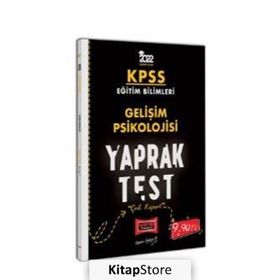 2022 KPSS Eğitim Bilimleri Gelişim Psikolojisi Yaprak Test