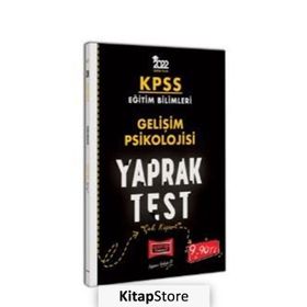2022 KPSS Eğitim Bilimleri Gelişim Psikolojisi Yaprak Test