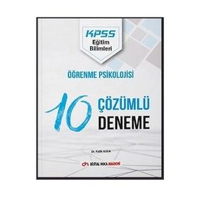 2022 KPSS Eğitim Bilimleri Öğrenme Psikolojisi Çözümlü 10 Deneme - Dijital Hoca Akademi