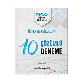 2022 KPSS Eğitim Bilimleri Öğrenme Psikolojisi Çözümlü 10 Deneme - Dijital Hoca Akademi