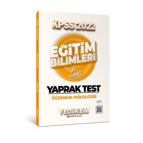 2022 KPSS Eğitim Bilimleri Öğrenme Psikolojisi Yaprak Test