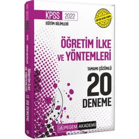 2022 KPSS Eğitim Bilimleri Öğretim İlke ve Yöntemleri Tamamı Çözümlü 20 Deneme - Pegem Akademi Yayıncılık