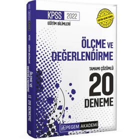 2022 KPSS Eğitim Bilimleri Ölçme ve Değerlendirme Tamamı Çözümlü 20 Deneme - Pegem Akademi Yayıncılık