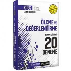 2022 KPSS Eğitim Bilimleri Ölçme ve Değerlendirme Tamamı Çözümlü 20 Deneme - Pegem Akademi Yayıncılık