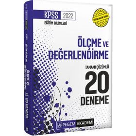 2022 KPSS Eğitim Bilimleri Ölçme ve Değerlendirme Tamamı Çözümlü 20 Deneme - Pegem Akademi Yayıncılık