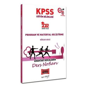 2022 KPSS Eğitim Bilimleri Program ve Materyal Geliştirme Anahtar Hocaların Ders Notları Yargı Yayınları