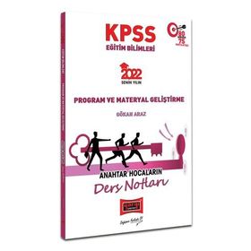 2022 KPSS Eğitim Bilimleri Program ve Materyal Geliştirme Anahtar Hocaların Ders Notları Yargı Yayınları