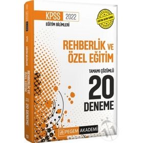 2022 KPSS Eğitim Bilimleri Rehberlik ve Özel Eğitim 20 Deneme - Pegem Akademi Yayıncılık