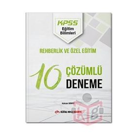 2022 KPSS Eğitim Bilimleri Rehberlik ve Özel Eğitim Çözümlü 10 Deneme - Dijital Hoca Akademi