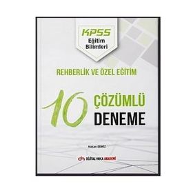 2022 KPSS Eğitim Bilimleri Rehberlik ve Özel Eğitim Çözümlü 10 Deneme - Dijital Hoca Akademi
