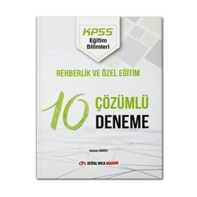 2022 KPSS Eğitim Bilimleri Rehberlik ve Özel Eğitim Çözümlü 10 Deneme - Dijital Hoca Akademi