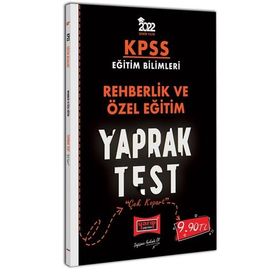 2022 KPSS Eğitim Bilimleri Rehberlik ve Özel Eğitim Yaprak Test