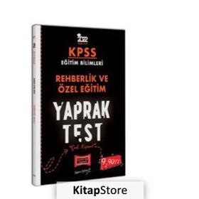 2022 KPSS Eğitim Bilimleri Rehberlik ve Özel Eğitim Yaprak Test
