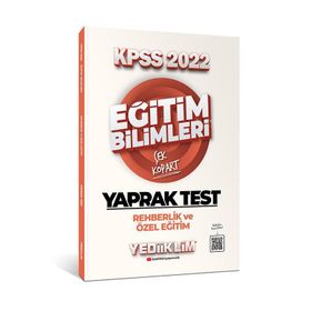 2022 KPSS Eğitim Bilimleri Rehberlik ve Özel Eğitim Yaprak Test