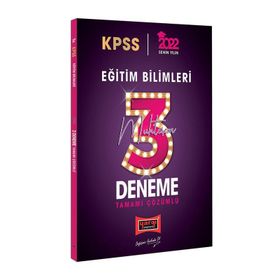 2022 KPSS Eğitim Bilimleri Tamamı Çözümlü Muhteşem 3 Deneme - Yargı Yayınları