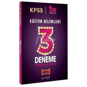 2022 KPSS Eğitim Bilimleri Tamamı Çözümlü Muhteşem 3 Deneme - Yargı Yayınları