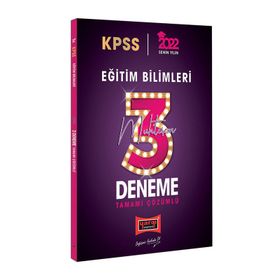 2022 KPSS Eğitim Bilimleri Tamamı Çözümlü Muhteşem 3 Deneme - Yargı Yayınları