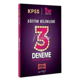 2022 KPSS Eğitim Bilimleri Tamamı Çözümlü Muhteşem 3 Deneme - Yargı Yayınları