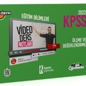 2022 KPSS Eğitim Bilimleri Video Ölçme ve Değerlendirme Video Ders Notu - İsem Yayınları
